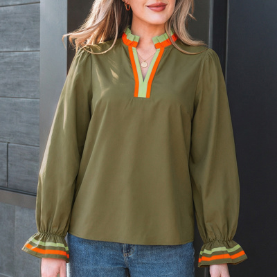 Marie Long Sleeve Blouse Long Sleeve Top