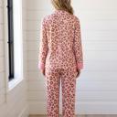  Marina Dot Trim Lapel PJ Set