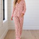  Marina Dot Trim Lapel PJ Set