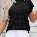  Marina Textured Short Sleeve Sweater