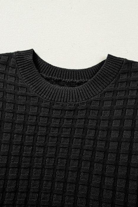 Marina Textured Short Sleeve Sweater