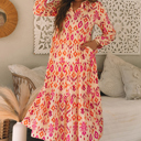  Marjorie Geometric Printed Maxi Dress