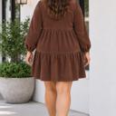  Marleie Long Sleeve Mini PLUS Dress