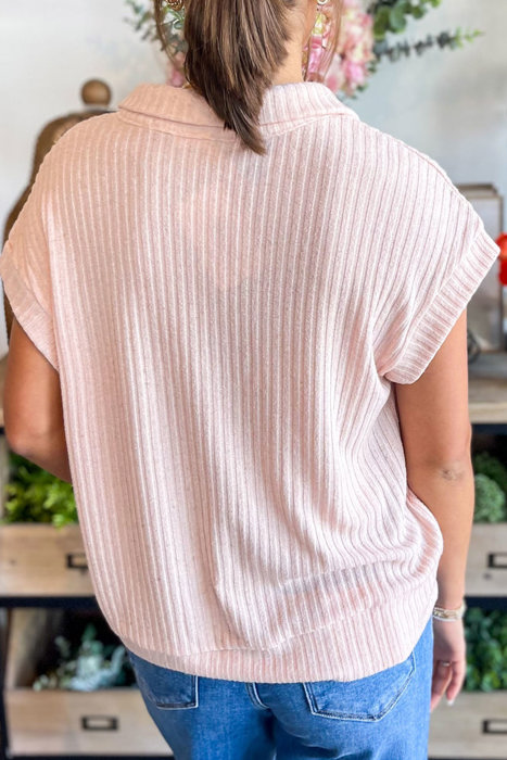Marley Light Collared Ribbed Tee