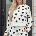  Marley Shoulder Pullover Drawstring Shorts Set
