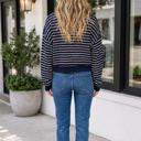  Martha Half Zip Collared Long Sleeve Top
