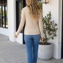 Martha Ribbed Knit Cowl Long Sleeve Top