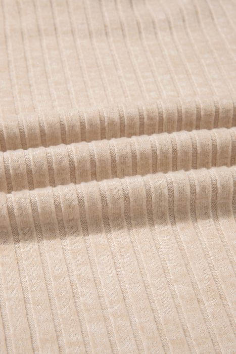 Martha Ribbed Knit Cowl Long Sleeve Top