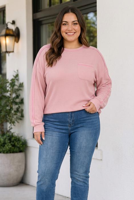 Mary Chest Knit PLUS Top