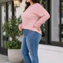  Mary Chest Knit PLUS Top
