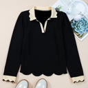  Maryam Collared Top Long Sleeve Top
