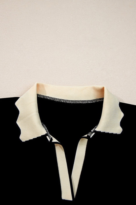 Maryam Collared Top Long Sleeve Top