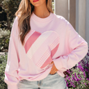 Matilda Sweetheart Patchwork Oversize Sweatshirt