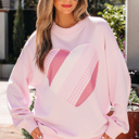  Matilda Sweetheart Patchwork Oversize Sweatshirt