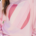  Matilda Sweetheart Patchwork Oversize Sweatshirt
