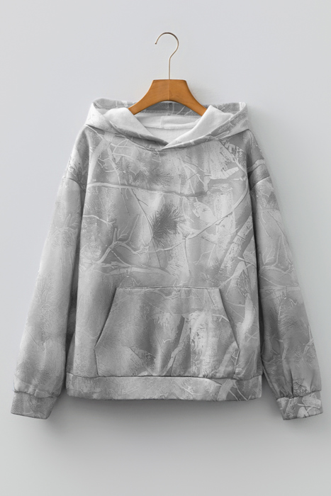 Maya Print Oversized Sporty Hoodie
