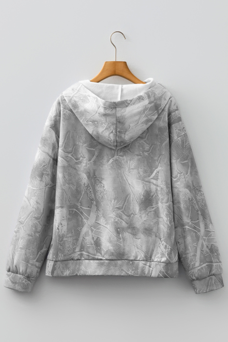 Maya Print Oversized Sporty Hoodie