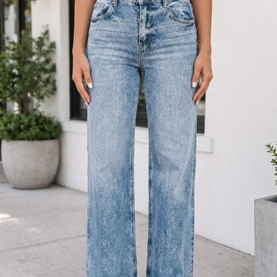 Maya Wash Detail Flare Jeans