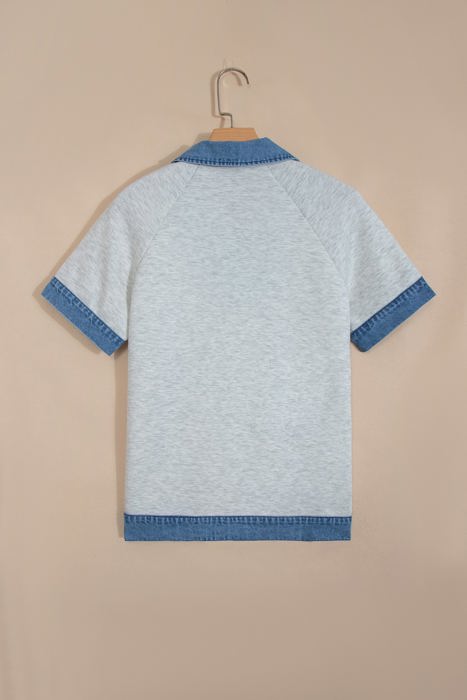 Mckayla Cuffed Short Sleeve Top