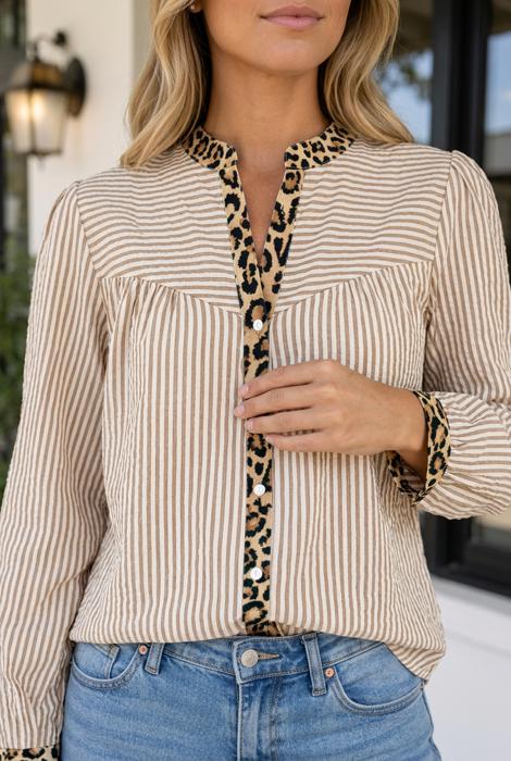 Mckenna Sleeve Shirt Long Sleeve Top