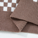  Mckinley Trim Checkerboard Knit Sweater