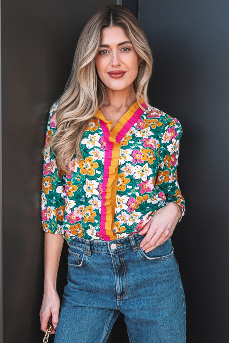 Meadow 3 4 Sleeve Blouse