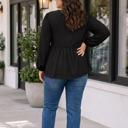  Meilani Sleeve Peplum Blouse Long Sleeve PLUS Top