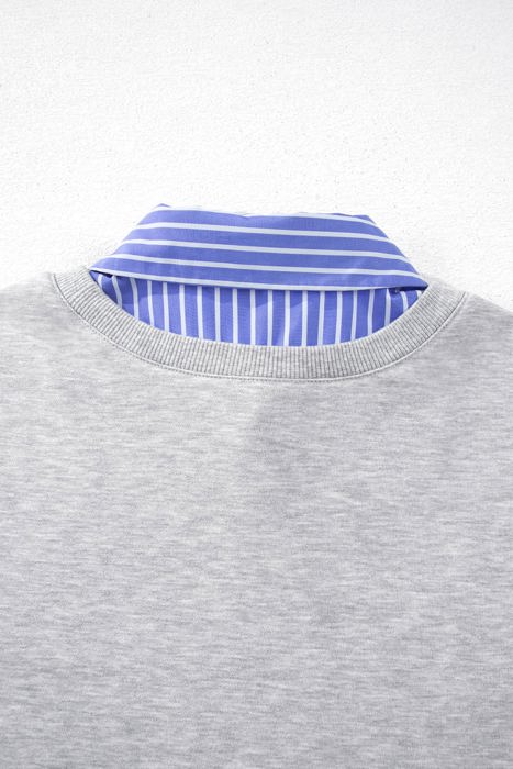 Melanie Patchwork Casual Loose Sweatshirt