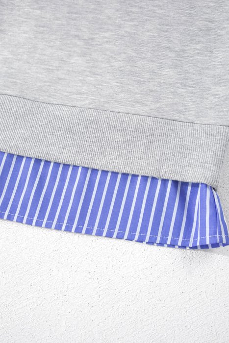 Melanie Patchwork Casual Loose Sweatshirt