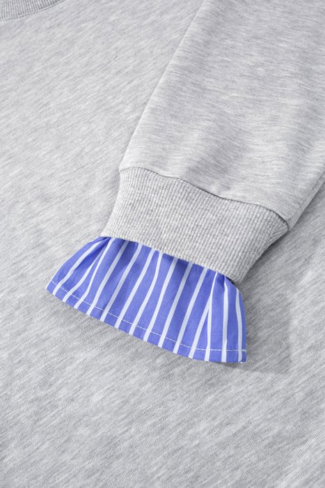 Melanie Patchwork Casual Loose Sweatshirt