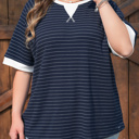  Melany Trim Ribbed T PLUS Shirt
