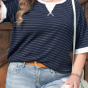  Melany Trim Ribbed T PLUS Shirt