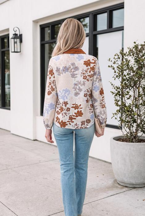 Melina Long Sleeve Blouse Long Sleeve Top
