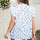  Melody Short Sleeve Bow PLUS Top