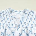  Melody Short Sleeve Bow PLUS Top