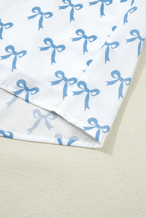 Melody Short Sleeve Bow PLUS Top