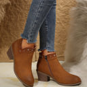 Chestnut Size 10 Melody Studded Ankle Boots