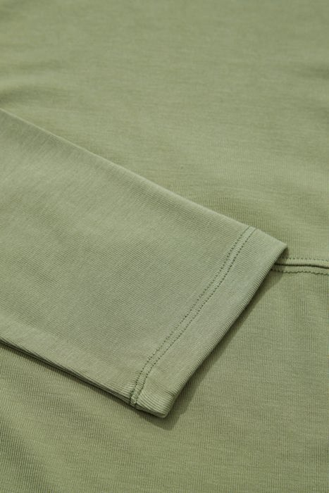 Mena Guacamole Paneling Long Sleeve Top