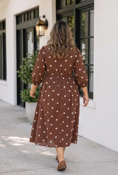 Mercy Long Sleeve Shift PLUS Dress