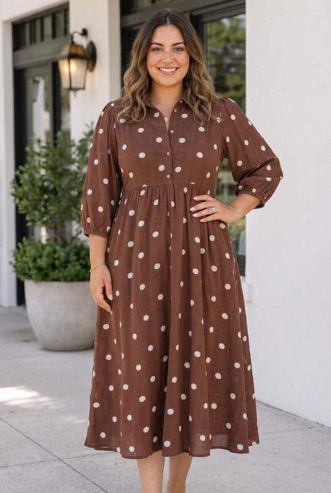 Mercy Long Sleeve Shift PLUS Dress
