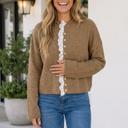 Simply Taupe Small Mercy Loose Cardigan Sweater