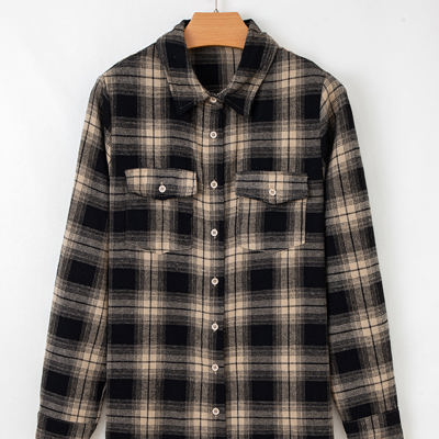 Meredith Double Flap Brushed Shacket