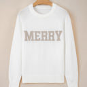  Merry Christmas Raglan Sleeve Sweater