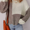 Dark Khaki XL Mia Drop Shoulder Loose Sweater