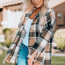  Mia Plaid Print Shirt