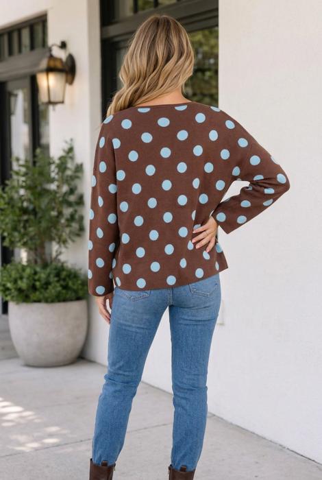 Michaella Dropped Shoulder Shift Cardigan
