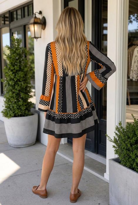 Michaelle Hem Mini Dress