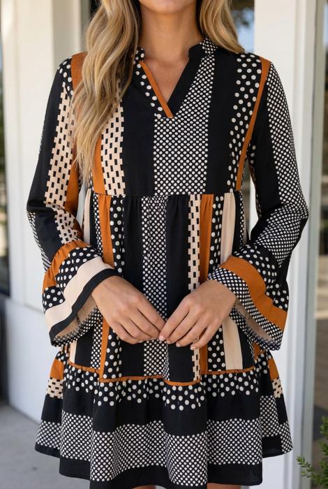 Michaelle Hem Mini Dress