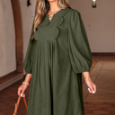  Michelle Pleated Corduroy Mini Dress