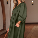  Michelle Pleated Corduroy Mini Dress